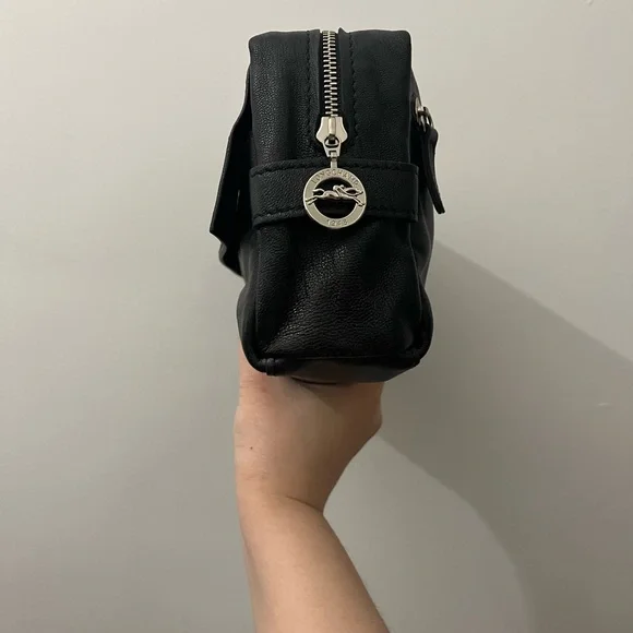 Longchamp Men’s Black Leather Pouch - Picture 3 of 11